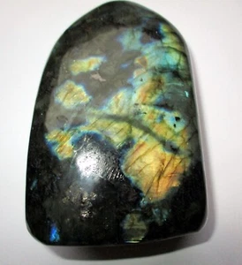 Labradorite Crystal flashes blue green silver healing large 90mm polished labrad - Picture 1 of 9