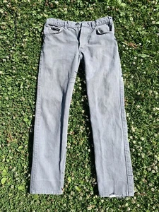 Vintage 1986 Levi's Gray Jeans Size 33 Made in USA - Picture 1 of 8