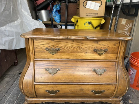 Vintage ￼Baker furniture 3 draw chest/nightstand Cover