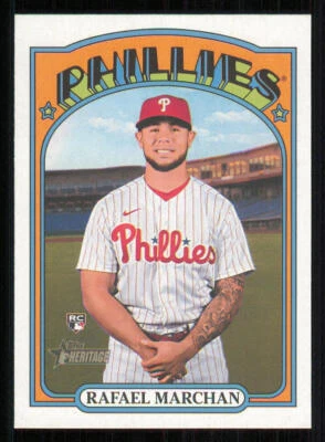 2021 Topps Heritage #718 Rafael Marchan SP Rookie - Image 1 of 2