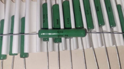 TYCO CGS Resistor 22K Ohms 10 Watt Power 22,000 Ohm Wirewound Vitreous C10 CGS Tyco x2pcs