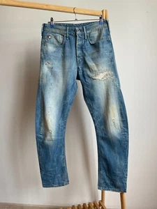 G Star Raw Type C 3D Loose Tapered Distressed Stained Denim Size 30x32 - Picture 1 of 16