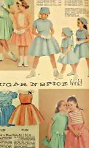 Pubblicità Stampa Vintage 1959 Giovani Ragazze Sugar N Spice Moda Tendenze Abiti 13 x9" - Foto 1 di 3