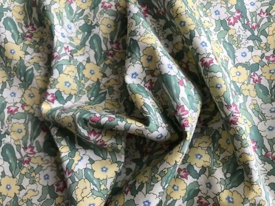 SALE! EXCLUSIVE Liberty Tana lawn PRIMROSE PATH yellow 1 metre - ltd edition