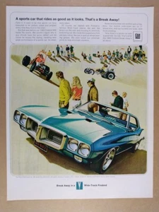 Pubblicità Pontiac Firebird 400 dune buggy 1969 illustrazione arte stampa d'epoca - Foto 1 di 1