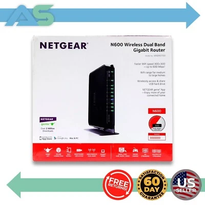 Netgear N600 300 Mbps 4-Port Wireless Dual Band Gigabit Router (WNDR3700) - Image 1 of 4