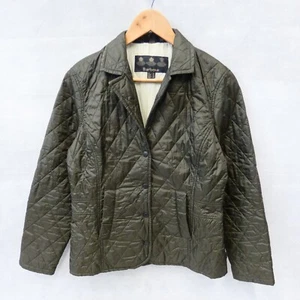 Barbour Riva Green Quilted Blazer Jacket Size UK 10 (Fra) - Picture 1 of 8