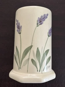 Emerson Creek Pottery 5.125” Vase Utensil Holder Hand Painted 2006 Lavender - Picture 1 of 4