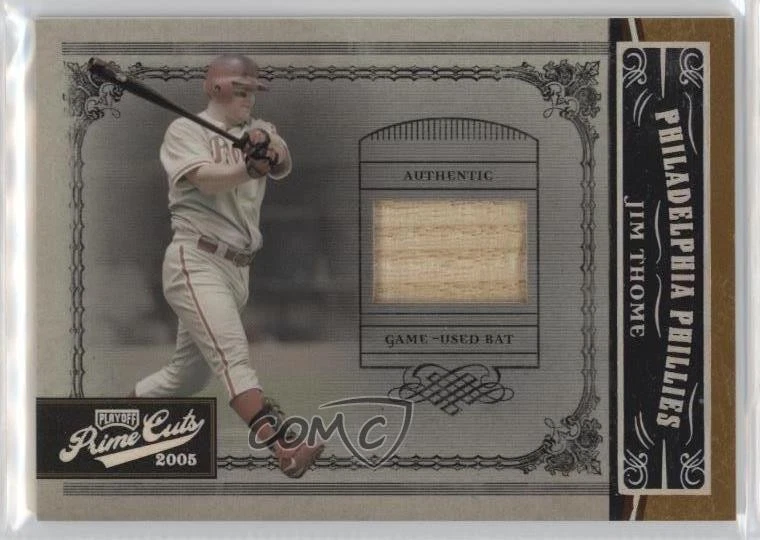 2005 Playoff Prime Cuts Bats /50 Jim Thome #36 HOF - Image 1 of 2