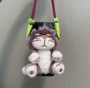 Disney Lucifer Grumpy Cat Black Lucifer Cat Plush Doll Back Clip Phone Case - Picture 1 of 4