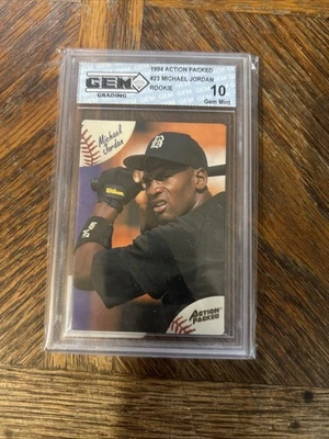 Michael Jordan 1994 Action Packed Rookie GEM Grading 10 - Image 1 of 3