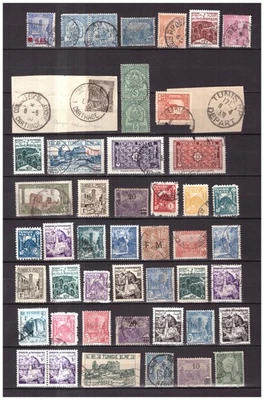 TUNISIE  .     N ° 182 .  +  85   VALEURS  OBLITEREES .  SUPERBE . - Photo 1/3