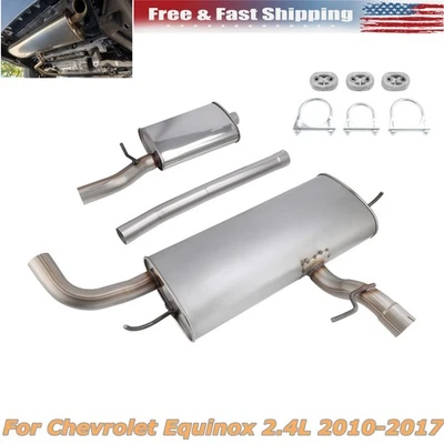 Resonator Pipe Rear Muffler Exhaust Kit For Chevrolet Equinox 2.4L 2010 TO 2017 — 第 1/4 张图片