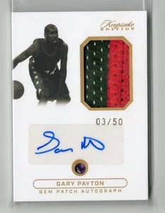 2024 Keepsake Sports Edition Gary Payton GEM / PATCH RELIC AUTO AUTOGRAPH 3/50 - Picture 1 of 1