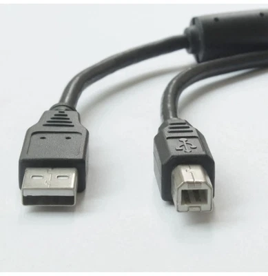 Long 15FT Printer Cable, USB 2.0 Cable-A-Male to B-Male HP Brother- 5m - Image 1 of 2