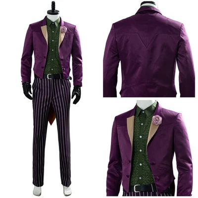 MK11 The Joker Cosplay Uniform Halloween Outfits Coat Pants Fancy Dress Carnival - Image 1 of 4