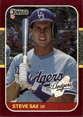 1987 Donruss Opening Day #85 Steve Sax [GOATCARDS] - Image 1 of 2