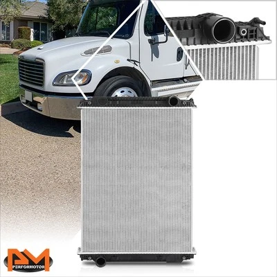 For 93-12 Freightliner FLD112/Business Class M2/M2 106 Aluminum 2-Row Radiator - Image 1 of 4