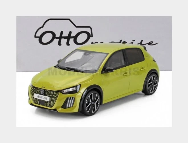 OTTO-MOBILE OT1164 PEUGEOT - E-208 GT 2024 - YELLOW MET - 1/18