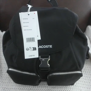 LACOSTE RUCKSACK UNISEX SCHWARZ mit 2 FRONTTASCHEN - Bild 1 von 11