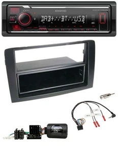 Kenwood Lenkrad Bluetooth USB DAB Autoradio für Fiat Idea 2006-2012 schwarz - Bild 1 von 9