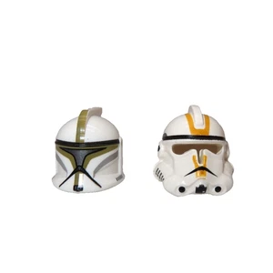 Lego Star Wars Clone Trooper Helmets Set of 2 Phase 1 Phase 2 - Picture 1 of 9