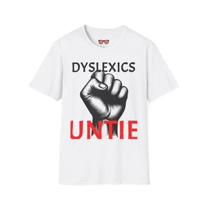Funny Dyslexics Untie Unisex T-Shirt, Humorous Tee for Wordplay Lovers, Dyslexia - Picture 1 of 33