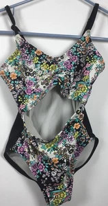 Art Class Girls Medium 7/8 Floral Swimsuit - Picture 1 of 6