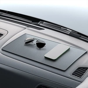 Mat Anti-slip Mat 18x13cm Anti-slip Mat Black Direct Installation For Dashboard - Picture 1 of 6