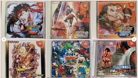Marvel vs Capcom vs SNK 1 2 Pro Taisen Fan Disc 6 Set SEGA Dreamcast DC JP Ver.