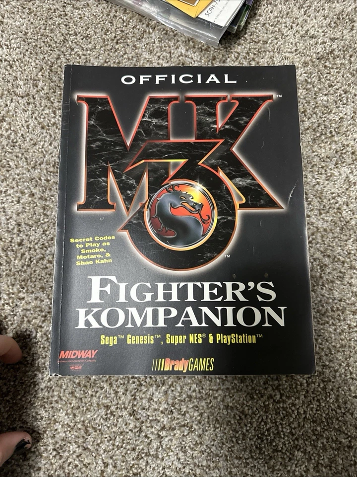 Official Mortal Kombat 3 Fighter’s Kompanion Brady games 1995 - Image 1 of 1