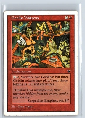 MTG Magic the Gathering Card - (3X) Goblin Warrens - Anthologies - Rare - Image 1 of 4