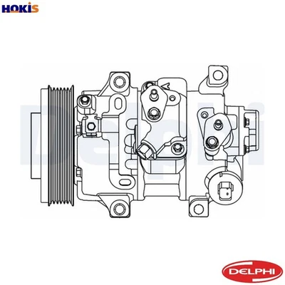 COMPRESSOR AIR CONDITIONING CS20478 FOR TOYOTA COROLLA/QUEST/ALTIS VERSO/VAN - Image 1 of 4
