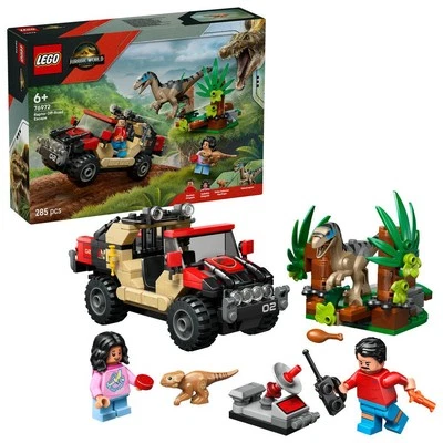 LEGO Jurassic World Raptor Off-Road Escape Toy 76972 - Image 1 of 4