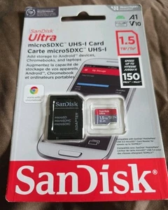 SanDisk Ultra 1.5TB UHS-I microSDXC Memory Card with SD Adapter - Picture 1 of 2
