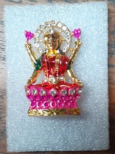 Goddes Lakshmi Laxmi Idol für Temple Home Office Auto Armaturenbrett Diwali Pooja Puja - Bild 1 von 1