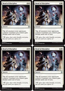 MTG - 4x BOND OF DISCIPLINE - War of the Spark (U) - Picture 1 of 1