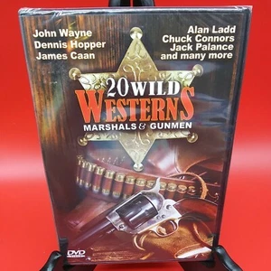 20 Wild Westerns Marshals and gunmen DVD NEW SEALED 2010 B&W COLORJ WAYNE - Picture 1 of 7