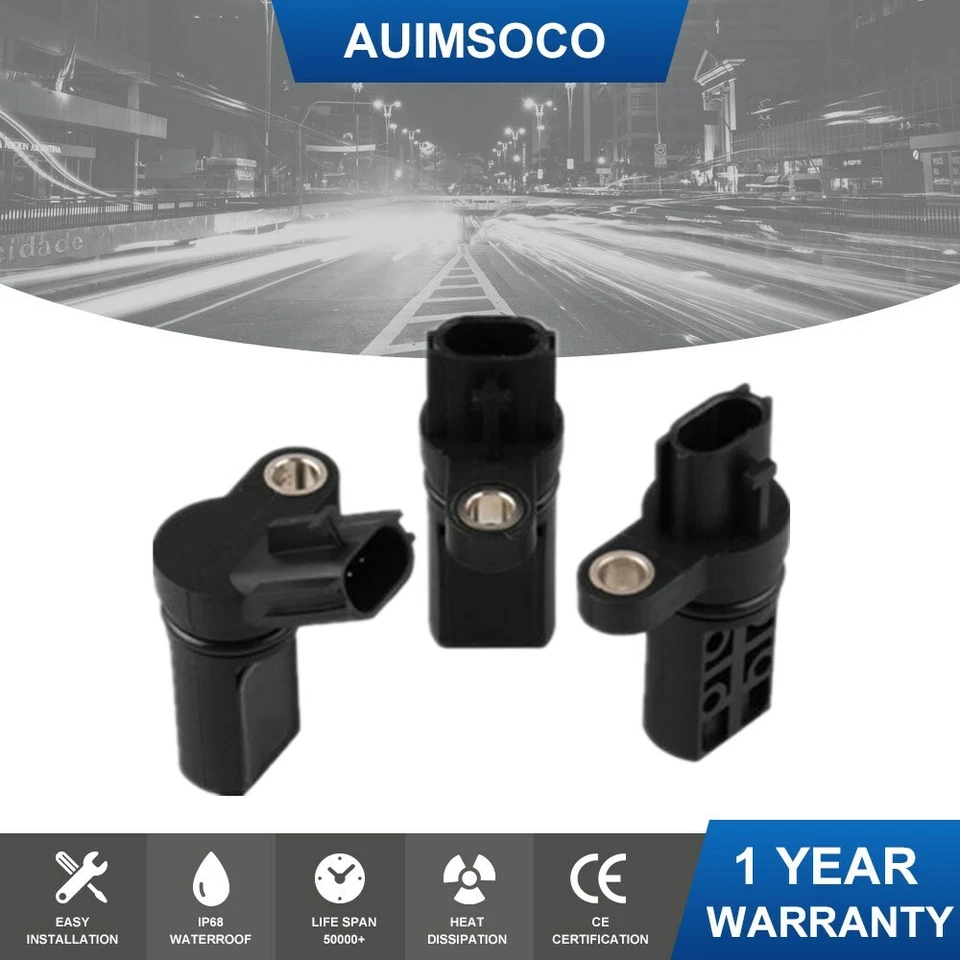 Juego de 3 sensores de posición del cigüeñal diestro y derecho del árbol de levas para Infiniti Nissan Foto 1 de 4