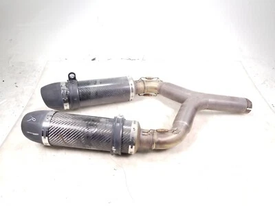 2013 Aprilia SL750 Shiver 碳纤维排气消声器管一对 — 第 1/4 张图片