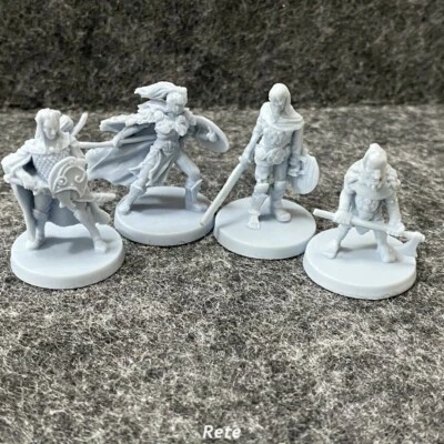 4PCS Soldier Warriors For Sword & Sorcery Board Game Miniatures Role Playing Toy - Image 1 of 4