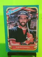 1987 Fleer Star Stickers #2 Harold Baines HOF Chicago White Sox