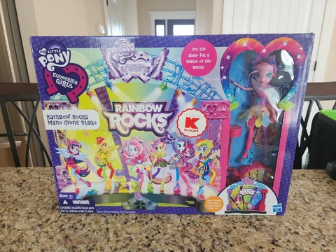 Equestria Girls Rainbow Rocks Mane Event Stage Playset +Doll My Little Pony Cover