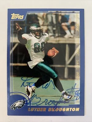 2000 NFL Topps Luther Broughton Autograph Card 44 In Person M205 - Image 1 of 2