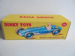 REPRODUCTION DINKY TALBOT LAGO BOX no. 230 - BOX ONLY - Picture 1 of 2