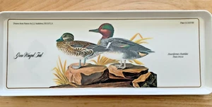 Green Winged Teal Mallard Duck 15"  X 5.75" Serving Tray Design Imports Italy - Picture 1 of 4
