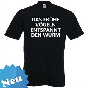 Fun T-Shirt " The Frühe Birds " Dirndl Wasen Oktoberfest Spring Festival - Picture 1 of 1