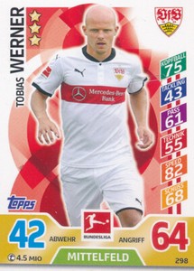 Topps Match Attax 17/18 - 298 - Tobias Werner