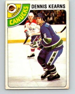 1978-79 O-Pee-Chee #191 Dennis Kearns  Vancouver Canucks V23577