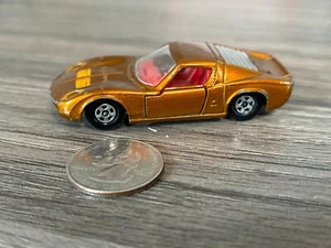 Matchbox Lesney Superfast Copper Gold #33-D Lamborghini Miura - Picture 1 of 10